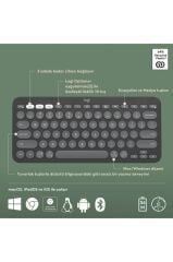 LOGITECH KLAVYE PEBBLE   K380S  KEYS 2 BLT