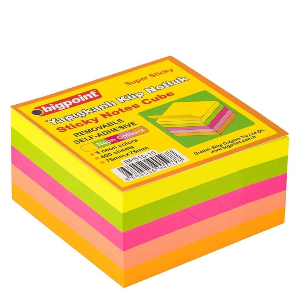 BIGPOINT YAP.KAGIT 75x75 NEON 5 RENK 400YP(815-10)