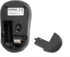 EVEREST KABLOSUZ MOUSE USB SIYAH (SM-804)