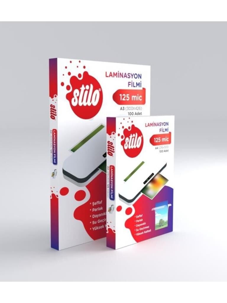 STILO LAMINASYON FILMI 125 MIC A4 100 LU