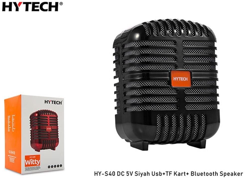 HYTECH HY-S40 DC5V BLT.SPEAKER SIYAH Usb+TF KART