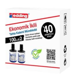 EDDING LEGAMAS  B.TAHTA MUREKKEBI 100ML SIYAH 2 LI