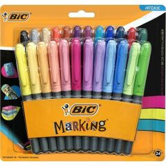 BIC MARKING KUMAS/CAM/PORSELEN KALEMI 24 LU