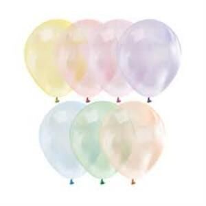 BALONEVI BALON BASKILI EKSTRA SEFFAF KARISIK 100LU