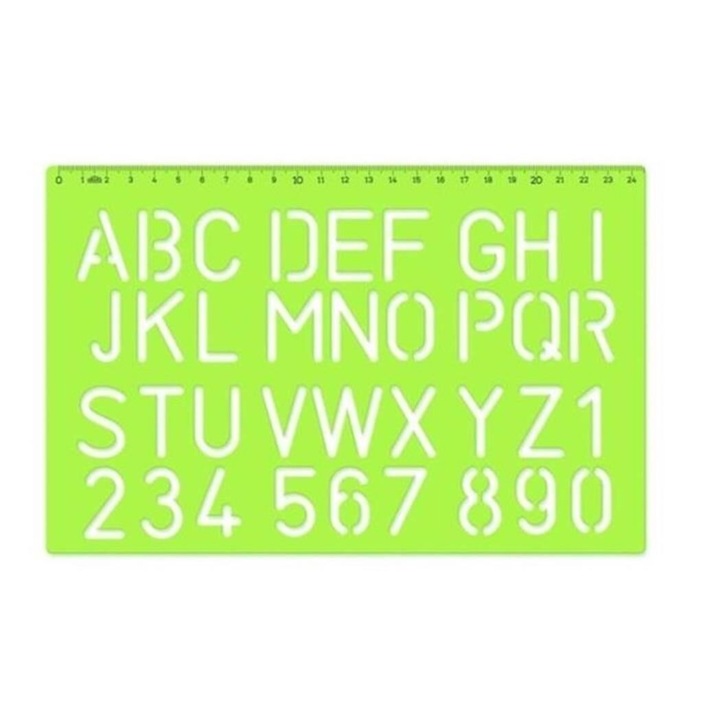 HATAS CETVEL  B.HARF YAZI SABLONU 30mm (02259)