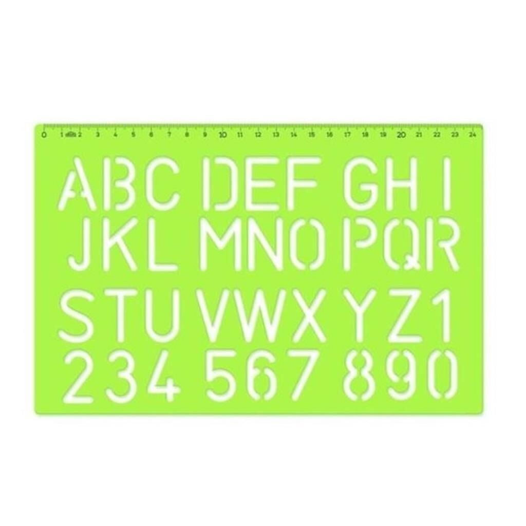 HATAS CETVEL  B.HARF YAZI SABLONU 30mm (02259)