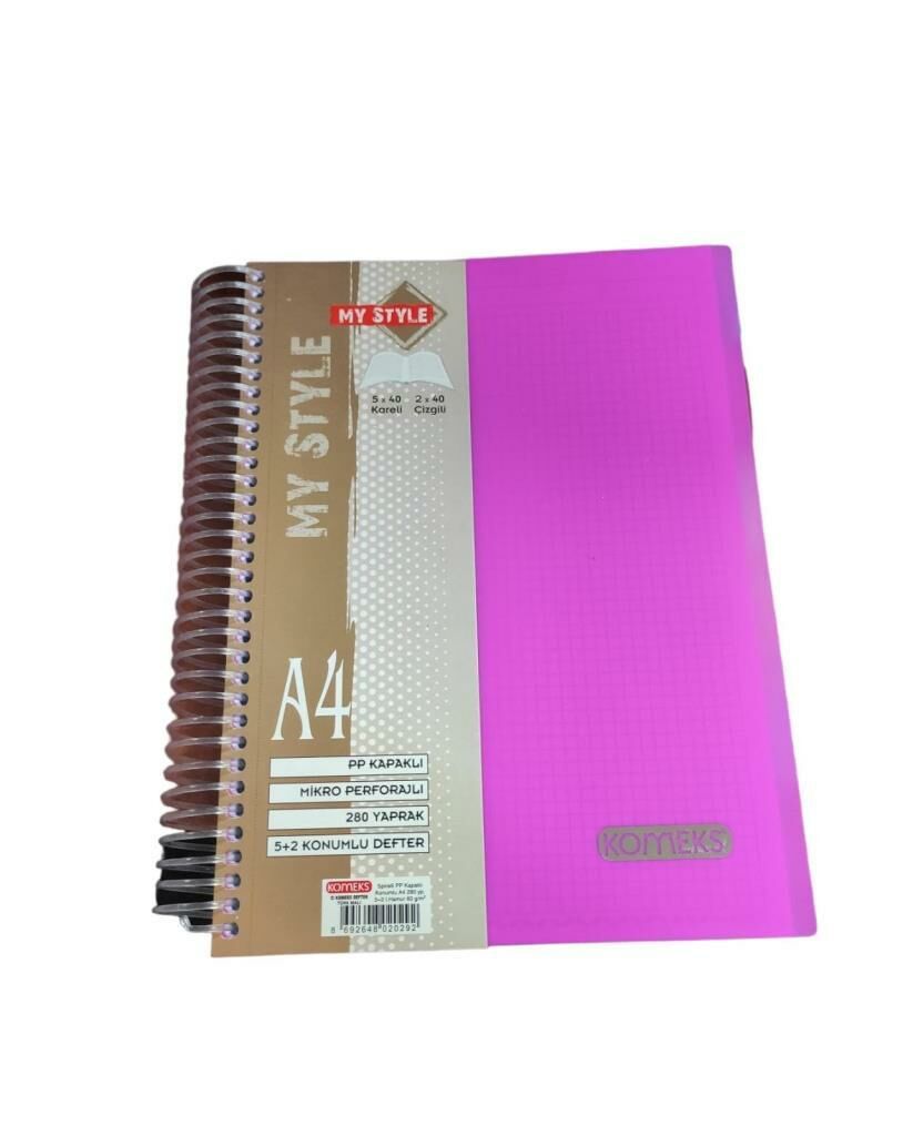 KOMEKS SEPERATORLU AYRAC DEFTER PP A4 280 YP 5+2