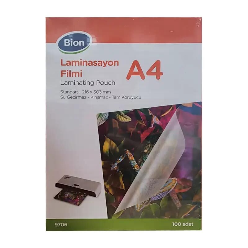 BION LAMINASYON FILMI A4 125 mic 100 LU (9706)