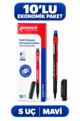 PENMARK ASETAT KALEMI S MAVI HS-205 10 LU KUTU