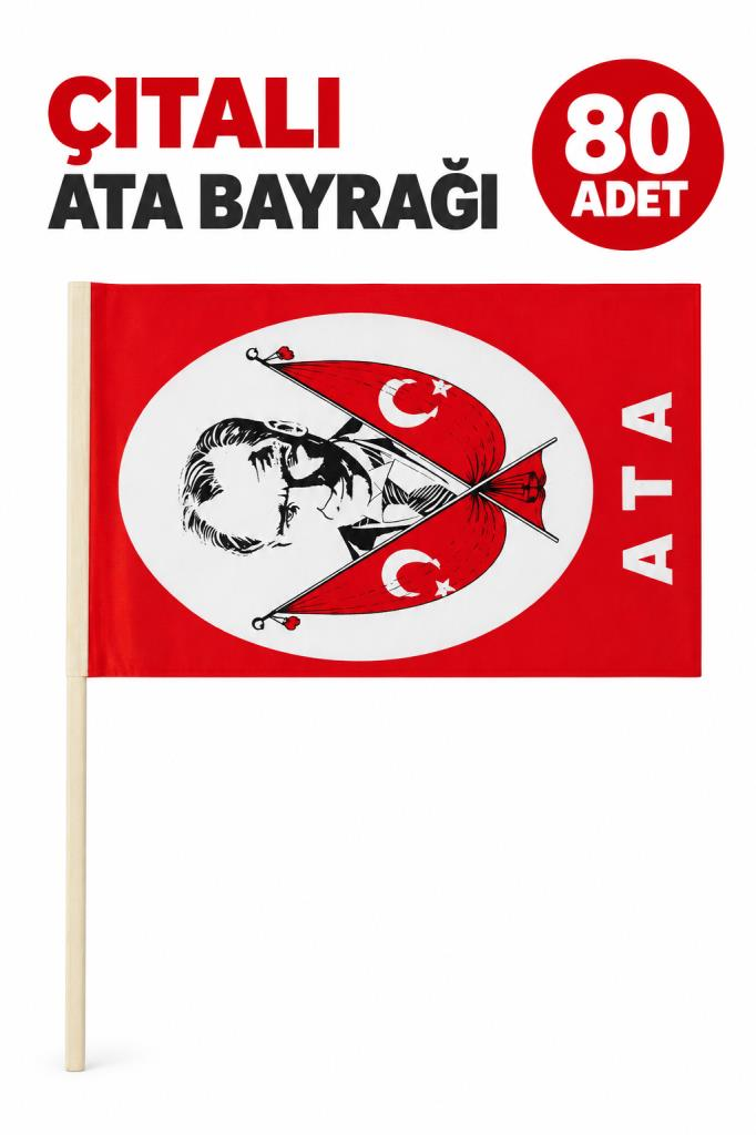 VATAN-BUKET BAYRAK ATA CITALI KUCUK (13x20) 80 LI