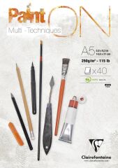 CLAIREFONTAINE CIZIM BLOGU PAINTON WHITE A5 250gr