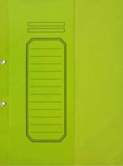 ALEMDAR LUX KARTON DOSYA YARIM KAPAK YESIL 25 LI