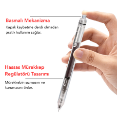 WRITECH BASMALI ROLLER KALEM 0,5MM SIYAH W-927