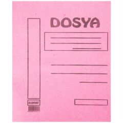 ALEMDAR KARTON DOSYA TAM KAPAK EKO.PEMBE 50 LI