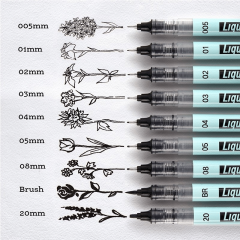 WRITECH LIQUID FINELINER BRUSH KALEM W-704