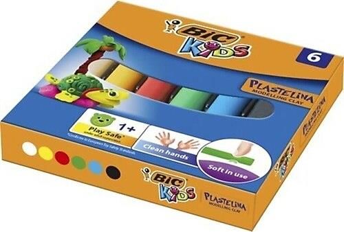 BIC OYUN HAMURU KURUMAYAN PLASTELINA 6 RENK