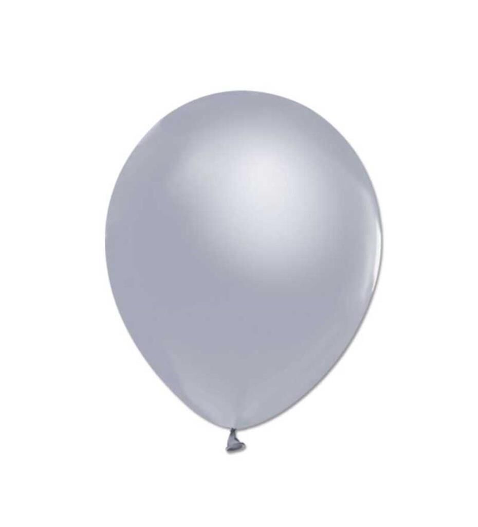 BALONEVI BALON 12 ınc METALIK SILVER GUMUS 100 LU