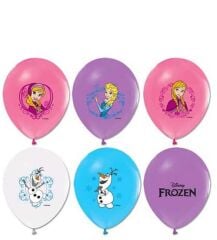 BALONEVI 4+1 FROZEN BASKILI PASTEL BALON 100 LU