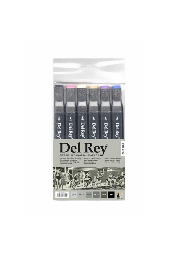 DELREY TWIN MARKER SOGUK GRI TONLARI CG1/3/5/7/9