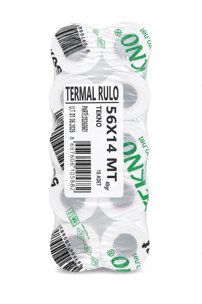 ERMET TEKNO YAZARKASA RULOSU 56X14m. 10LU