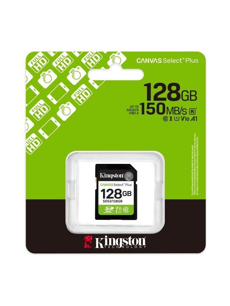 KINGSTON SDS3/128GB SDXC CANVAS SELECT PLUS GEN3