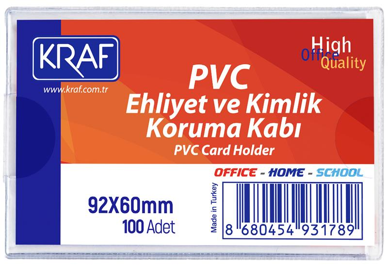 KRAF EHLIYET/KIMLIK KORUMA KABI PVC 92x60 TEKLI