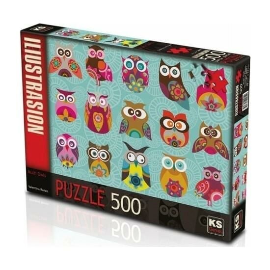 KS PUZZLE 500 PARCA OWLS