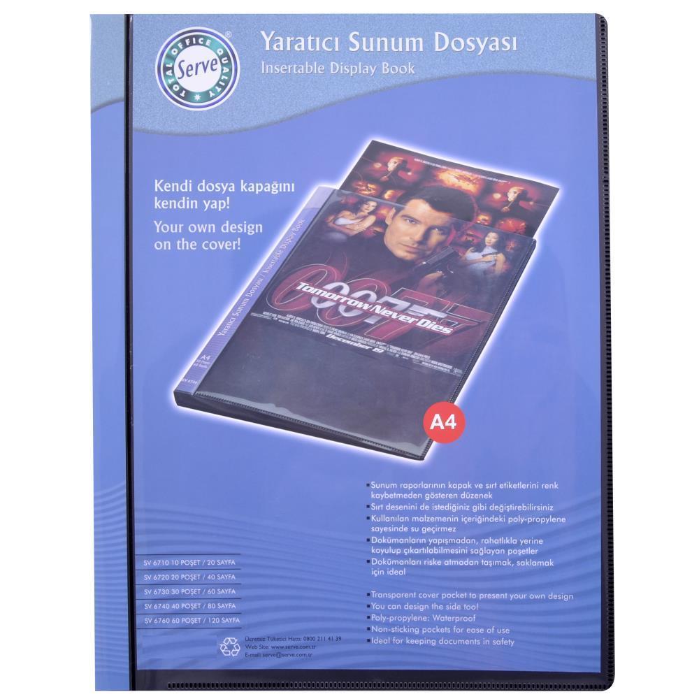 SERVE SUNUM DOSYASI SIYAH 10 LU (6710)