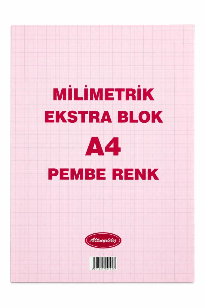 ALTINYILDIZ MILIMETRIK BLOKNOT A4 30 YP. PEMBE