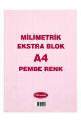 ALTINYILDIZ MILIMETRIK BLOKNOT A4 30 YP. PEMBE