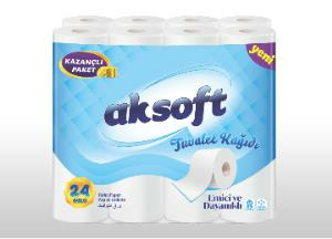 AKSOFT TUVALET KAGIDI 24 LU