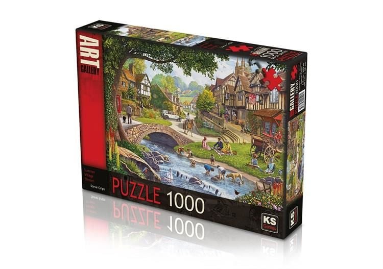 KS PUZZLE 1000 PARCA SUMMER VILLAGE STREAM