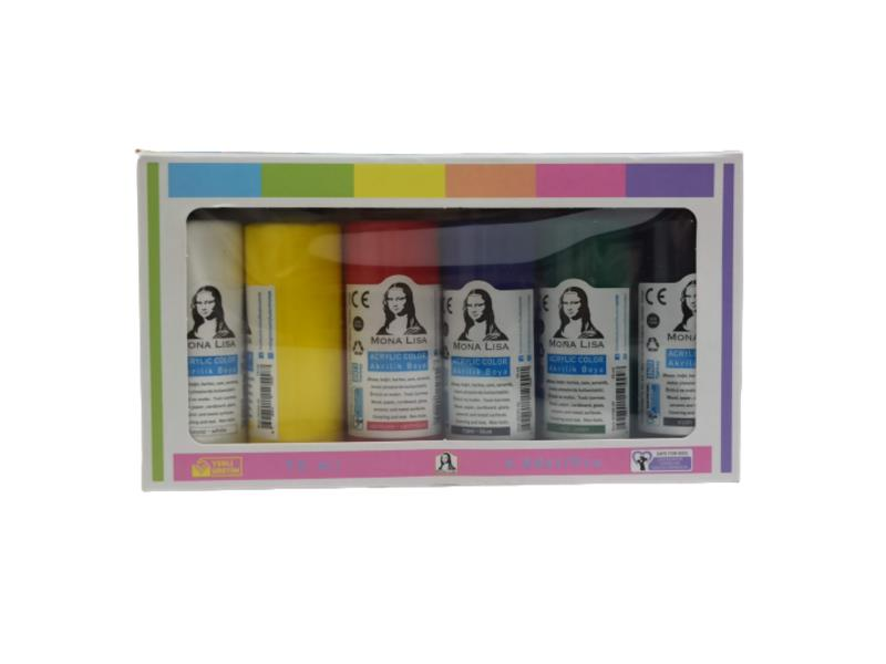 SUDOR AKRILIK BOYA MONALISA 6X70 ML SISE SD1006