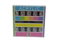 SUDOR AKRILIK BOYA 40ML 10 RENK+FIRCA SET ML122C