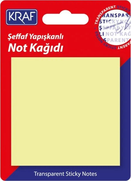 KRAF YAPISKANLI NOT KAGIDI 76X76 50YP.SEFF SARI 12