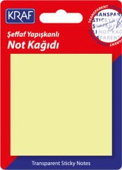 KRAF YAPISKANLI NOT KAGIDI 76X76 50YP.SEFF SARI 12