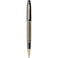 SCRIKSS ROLLER KALEM CIZGI DESEN SIYAH ALTIN (35L)