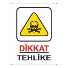 EKSTRAFIX DIKKAT TEHLIKE LEVHASI (YUL-422) 25x35