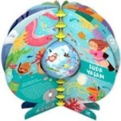 GURBUZ 11cm KURELI KITAP SUDA YASAM (12013)