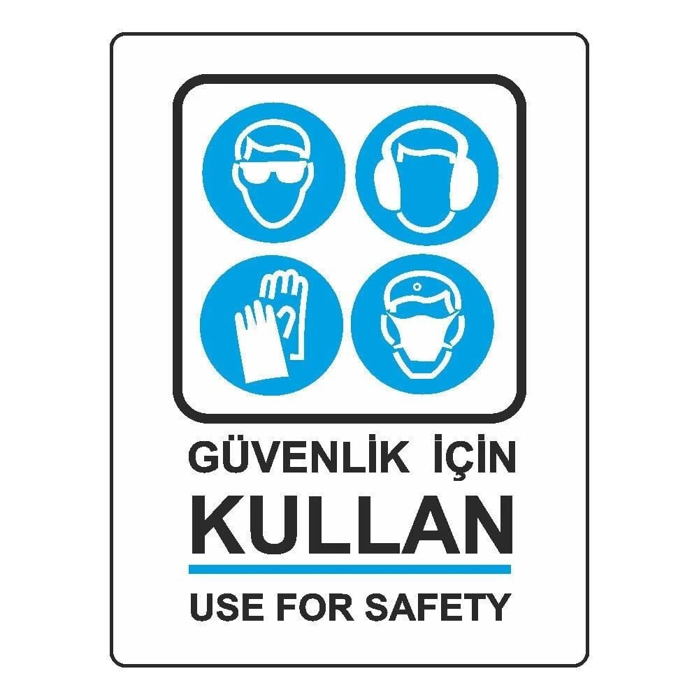 EKSTRAFIX GUVENLIK ICIN KULLAN LEVHA(YUL-402)25x35