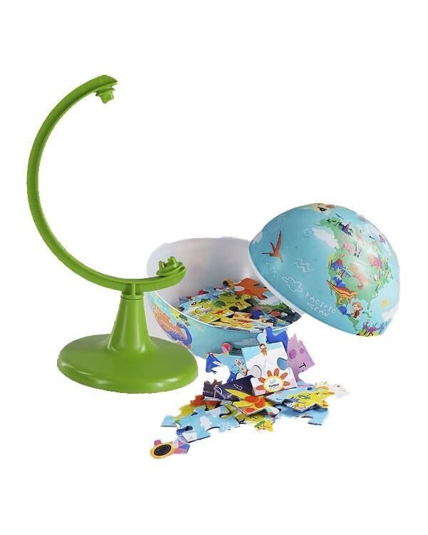 GURBUZ 15cm DINO WORLD GLOBE+PUZZLE 54 LU (48153)