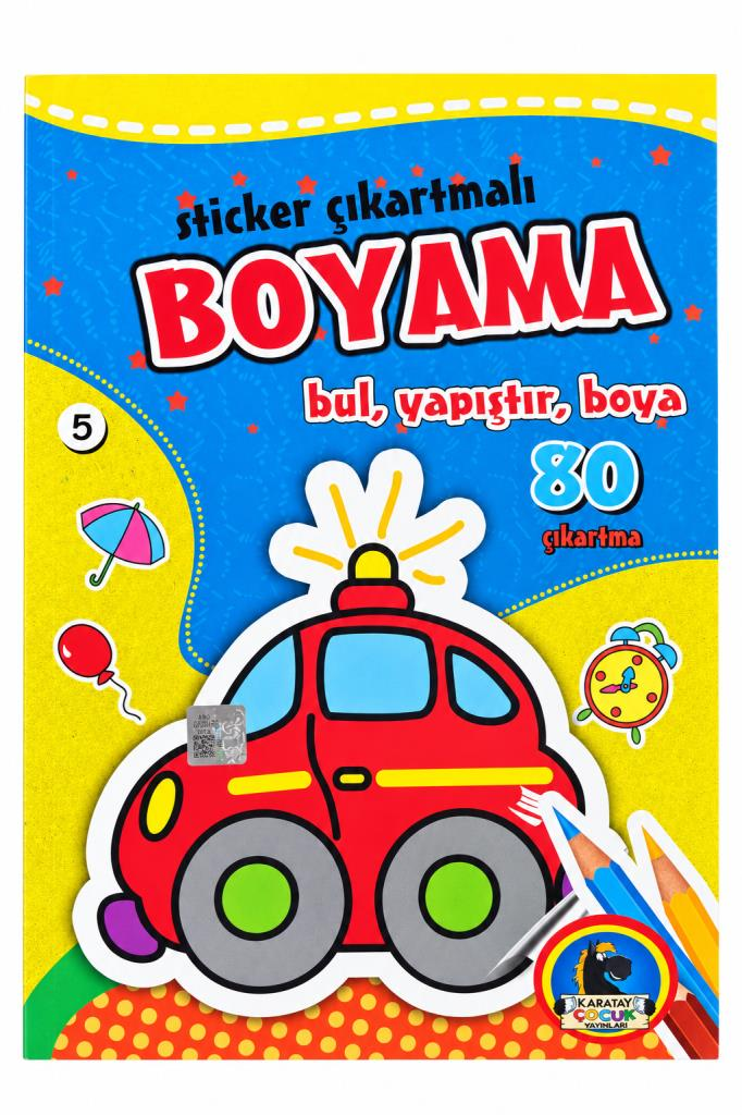 4E BOYAMA STICKER CIKARTMALI BUL YAPISTIR 80 SAYFA