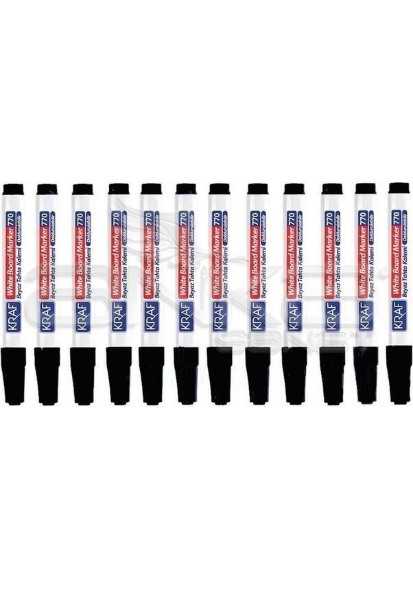KRAF TAHTA KALEMI DOLDURULABILIR SIYAH 12 LI (770)