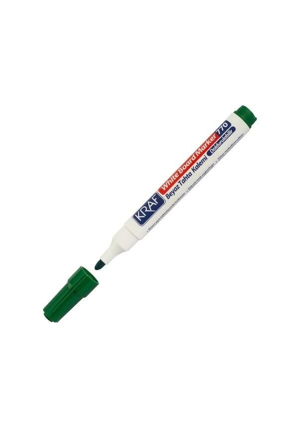 KRAF TAHTA KALEMI DOLDURULABILIR YESIL 12 LI (770)