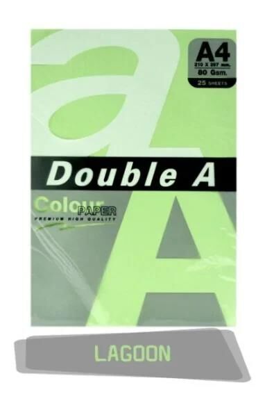 DOUBLE A RENKLI FOTO KAGIDI A4 PASTEL LAGOON 25 LI