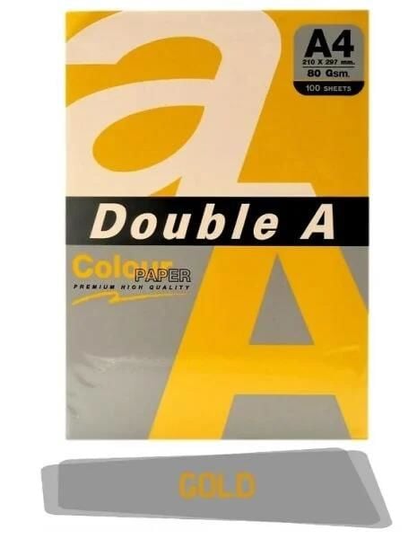 DOUBLE A RENKLI FOTO KAGIDI A4 GOLD 25 LI