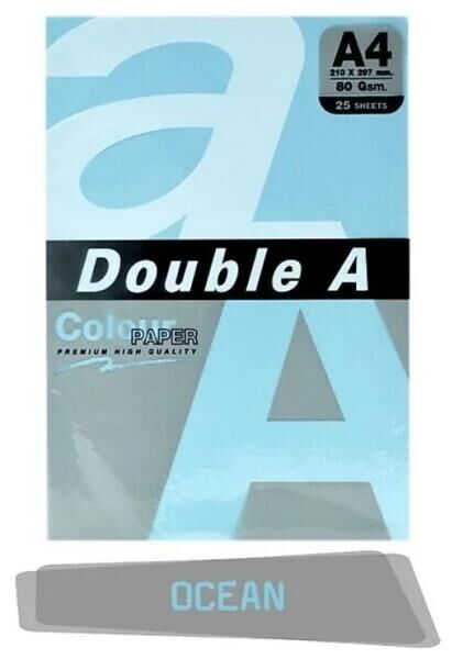 DOUBLE A RENKLI FOTO KAGIDI A4 PASTEL OCEAN 25 LI