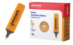 PENMARK FOSFORLU KALEM NEON TURUNCU 10LU HS 505 03