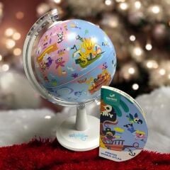 GURBUZ 20cm LEGENDARY PIRATES GLOBE+BOOK ISIK HEDI