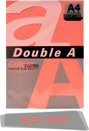 DOUBLE A RENKLI FOTO KAGIDI A4 NEON PUNCH 25 LI